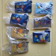 【未開封品】ディズニー JCBカード ミニチュアメタルチャーム 7点セット