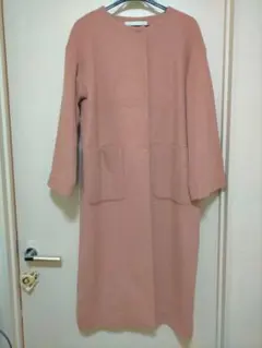 新品未使用ナチュラルビューティーベーシック ロングコート サイズM くすみピンク