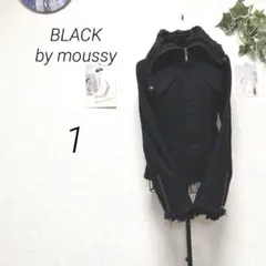 11118 BLACK by moussy ファーコート サイズ1 アウター