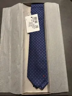 BVLGARI ネクタイ ネイビー ドット柄