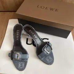 LOEWE アナグラム デニム ミュール サンダル 37のサムネイル