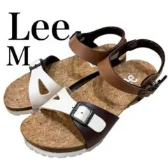 ⁠美品✨Lee リー コルクサンダル Mサイズ 23cm ブラウン ホワイト 夏のサムネイル