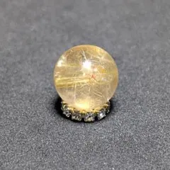一点物【繊細かつ大胆】タイチンルチル 10ミリ 虹入り金針水晶 粒売り
