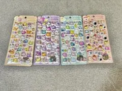 オバケーヌ 4枚セット シール ボンボンドロップシール ぷっくり