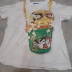 東京ディズニーリゾート チップとデール Tシャツ 120 ポップコーン バケット