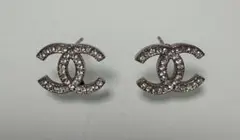 CHANEL ココマーク ラインストーン ピアス