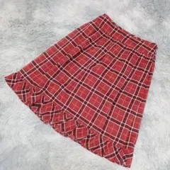 本日限定価格 ANAYI ✨ アナイ スカート 【S】 レッド　チェック柄