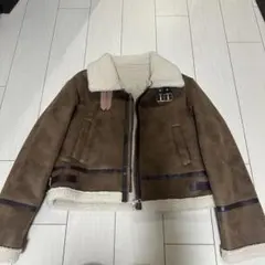 ブラウン ショート丈 ジャケット