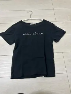 値下 nice claup レディース 半袖 Tシャツ ブラック おしゃれのサムネイル