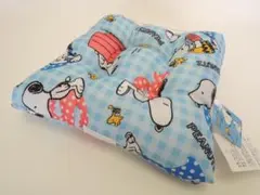 ☆PEANUTS☆スヌーピー（Snoopy）☆学童クッション☆ブルー☆のサムネイル