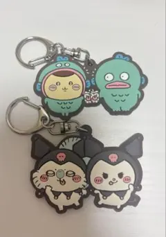 ちいかわ サンリオキャラクター キーホルダーセット ハンギョドン クロミちゃんのサムネイル