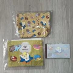 【未使用】ミスタードーナツ ポケモン ポーチとメモ ジッパーバッグの3点セット