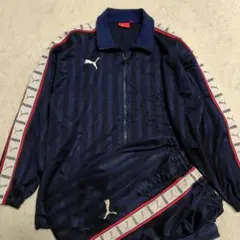PUMA ジャージ上下セット ネイビー/ホワイト 上下セット デカロゴ