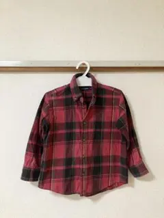 RALPH LAUREN 子供用 長袖チェックシャツ 110cm ラルフローレン