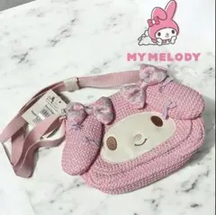 最終値下げ！　マイメロディー　カゴフウポシェット　ピンク ミニショルダーバッグ