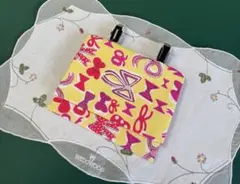 カラフルリボン柄 移動ポケット女の子 （クリップ無し）ハンドメイド