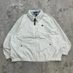 て*る様 90s　TOMMY HILFIGER　スイングトップ　XL　ホワイト