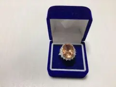 平成レトロ ビンテージ 銀 SILVER 925刻印 指輪 オレンジストーン