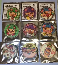 ろこまこあこ　缶バッジコレクション　コンプ　 9種セット 直径約5.7cm