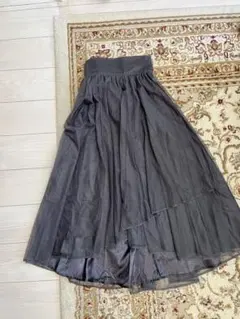 GRL グレイル　アシンメトリーチュールフレアスカート[ta098]