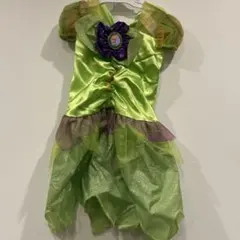 キッズ　コスチューム　ディズニー　ハロウィン　110　ティンカーベル　羽付き