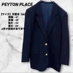 海外古着【美品】PEYTON PLACE 紺ブレ 金ボタン テーラードジャケット