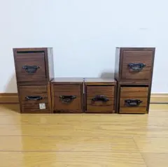 木製アンティーク調 チェスト6個 引き出し小物入れインテリア箪笥薬屋のひとりごと 木製アンティーク調 チェスト6個 引き出し小物入れインテリア箪笥薬屋