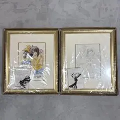 【1点物】西又葵 直筆 原画 線画 版画 2点 セット 鳳鳴 俺たちに翼はない