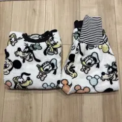 ふわふわ　パジャマ　フリース　ディズニー　ミッキー　100