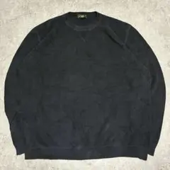 Eddie Bauer 前Vガゼット コットンニット セーター XXL アメカジ