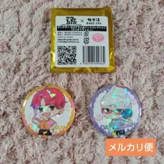 ダンダダン　極楽湯　ホログラム缶バッジ　ミニキャラ ジジ　星子　2個セット