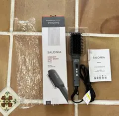 【美品】SALONIA ストレートヒートブラシスリム