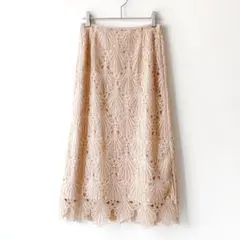 極美品❤️フラワーケミカルレーススカート ビアッジョブルー 3.1万 22SSのサムネイル