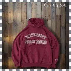 や*ー様 Champion チャンピオン カレッジロゴ プルオーバーパーカーM