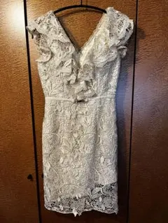 DEA ROBE & FLEURS アイボリー レースドレス S