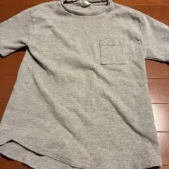 LEMON TREE ワッフル地 ポケットTシャツ グレー LLのサムネイル