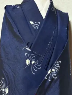 未使用品　和服　正絹(紋意匠)幾何学模様　小紋(テックガード)早い者勝ち 未使用品 和服 正絹(紋意匠)幾何学模様 小紋(テックガード)早い者勝ち