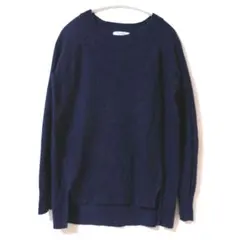 美品✨️　OLD NAVY 長袖ニットセーター XS　　ネイビー　ラグラン