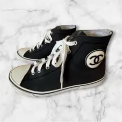 momoyanlove！CHANEL ☆ スニーカー ブラック 37 momoyanlove様専用！CHANEL ☆ スニーカー ブラック 37 - メルカリ