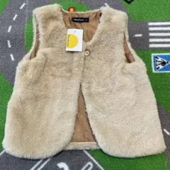 新品Moujonjon ファーベスト 110 ベージュ