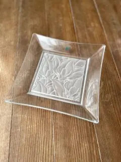 HOYA クリスタル　角盛り皿　プレートのサムネイル