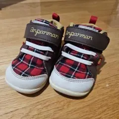 アンパンマン チェック柄スニーカー