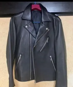 LIDNM ブラック レザー ダブルライダースジャケット Lサイズ　リドム