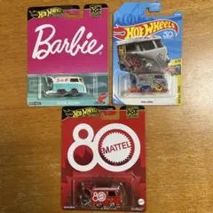 Hot Wheels Kool Kombi クールコンビ　3台 バービー80周年