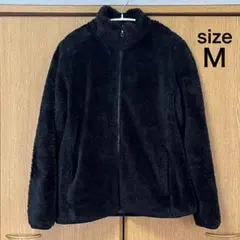 UNIQLO ブラックファーリー フリースジャケットMサイズ　黒