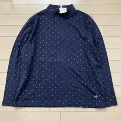 7.14新品 クロコダイル ハイネック カットソー 2L 長袖Tシャツ 紺タグ付のサムネイル