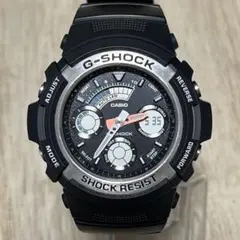 【訳あり品】G-SHOCK AW-591シルバー×マットブラック アナデジ