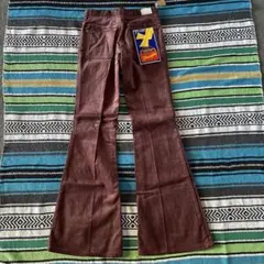 デッドストック70's Wrangler コーデュロイ ベルボトム　希少ブラウン デッドストック70's Wrangler コーデュロイ ベルボトム 希少