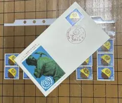 8055【消印有：海外切手(スイス)】ILO50周年 人物・科学切手 - メルカリ