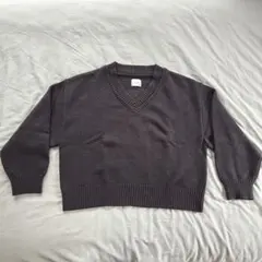 welise Vネックニット セーター グレー系 Lサイズのサムネイル